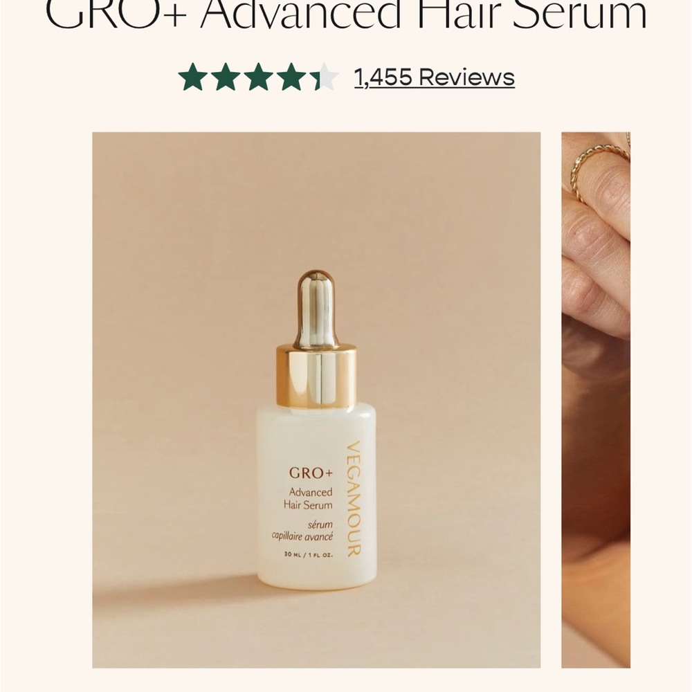 Vegamour Gro+ hair growth serum